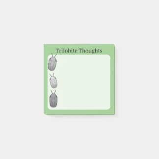 Trilobite Thoughts- Prehistoric Fossil Post-it Notes