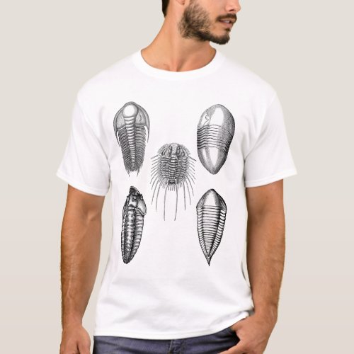 TRILOBITES White shirt T_Shirt