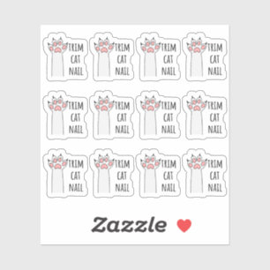 Trim Cat Nails Clipping Nail Pet Grooming Planner Sticker