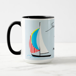 Trim Your Sails Custom Sailboat  Mug