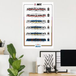 TriMet MAX Trains Poster | Zazzle