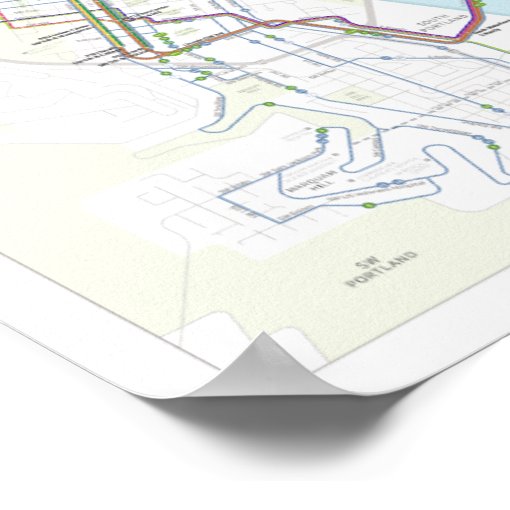 TriMet System Map with Inset Poster (Feb. 2024) Zazzle