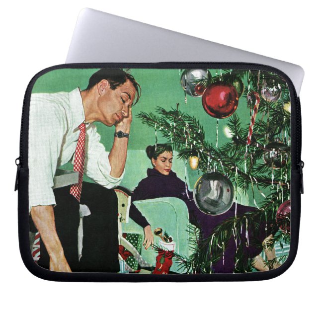 Trimming the Tree Laptop Sleeve (Front)