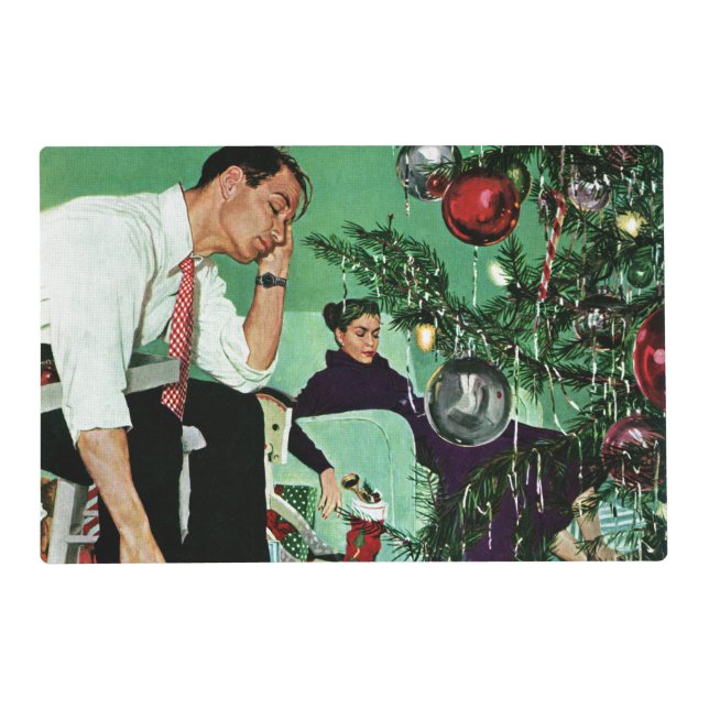 Trimming the Tree Placemat (Front)