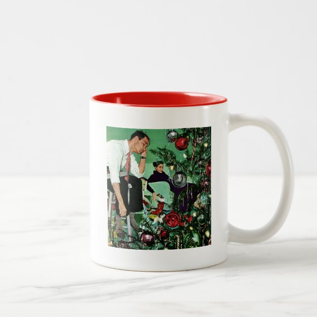 Trimming the Tree Two-Tone Coffee Mug (Right)