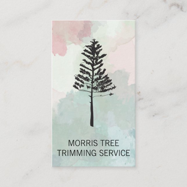 Trimming Trees | Landscaping | Gardener Business Card (Front)