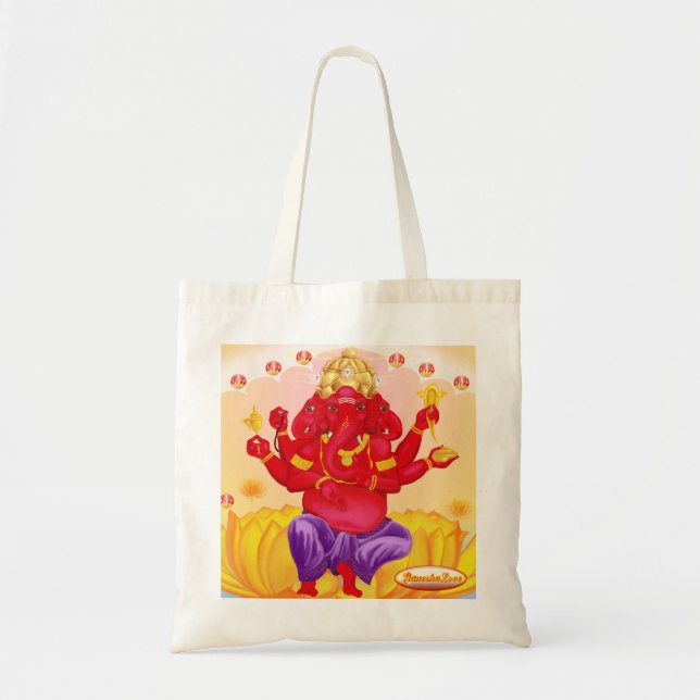 Trimukah Ganesha canvas bag (Front)