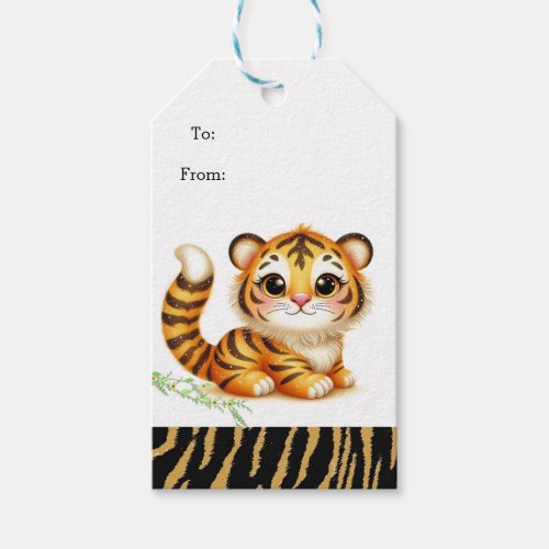 Trina the Compassionate Tiger Gift Tags