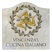 Trinacria Cucina Italiano Kitchen Sign