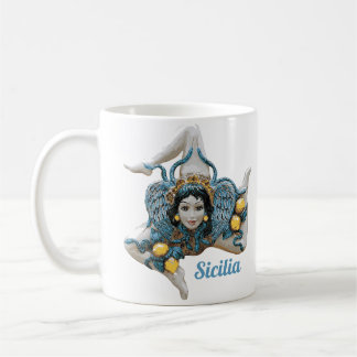 Trinacria of Sicily Three Legged symbol Sicilia Coffee Mug