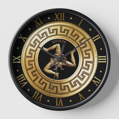 Trinacria Sicilian Medusa Clock