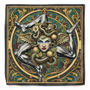 Trinacria Sicilian Pattern (VC Designs) Bandana