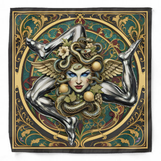 Trinacria Sicilian Pattern (VC Designs) Bandana