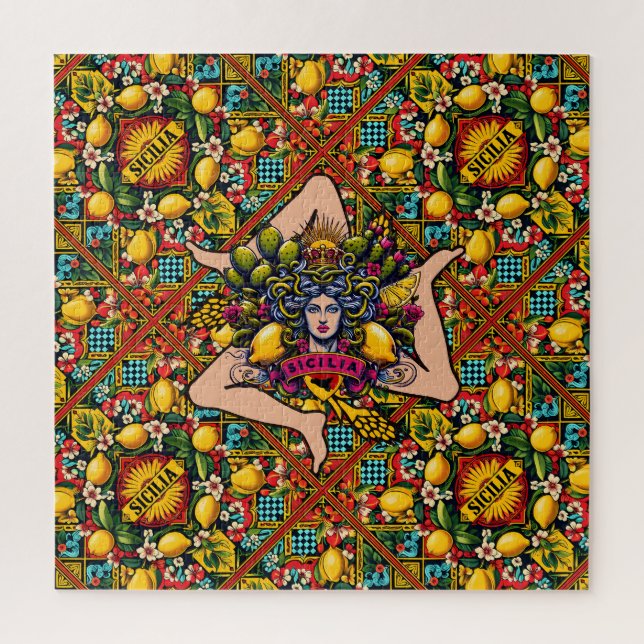 Trinacria Sicilian Puzzle (Vertical)