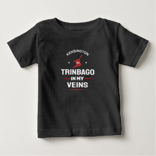 Trinbago in My Veins Trini Pride BLACK Baby T-Shirt
