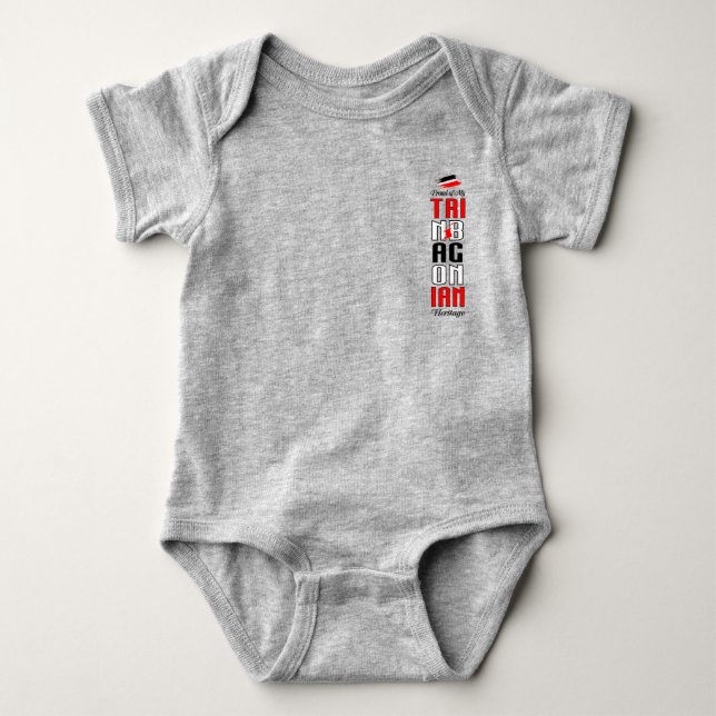 Trinbagonian Heritage Baby Bodysuit (Front)