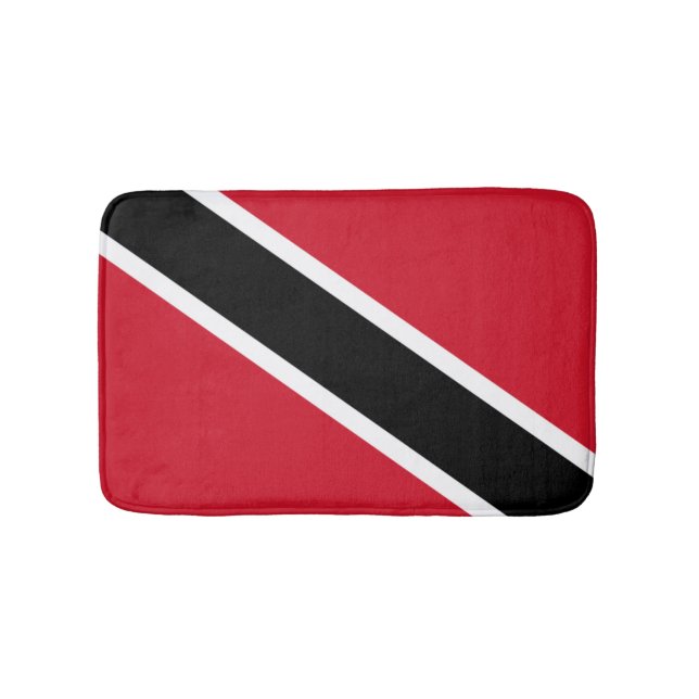 Trindadian and Tobagonian (Trinbagonian) flag Bathroom Mat (Front)