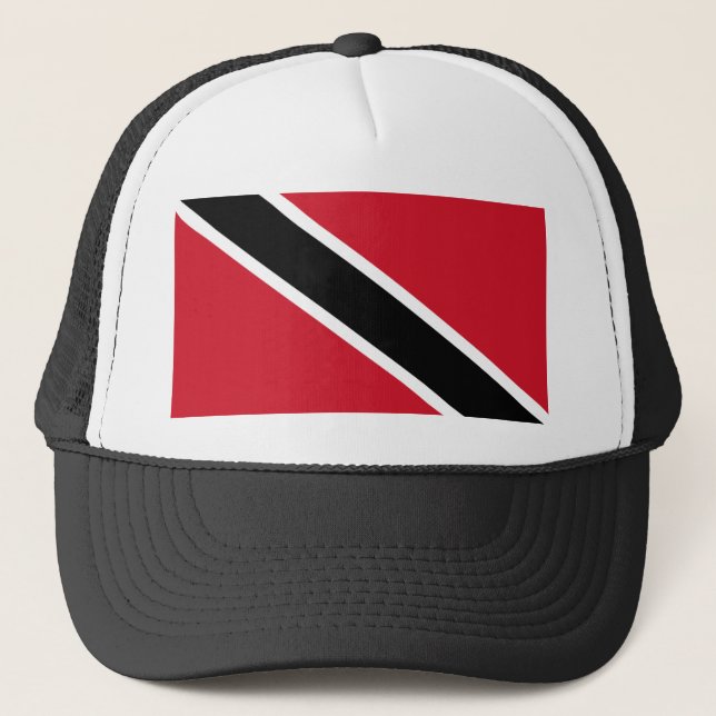 Trindadian and Tobagonian (Trinbagonian) flag Trucker Hat (Front)
