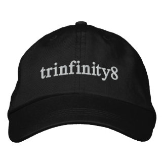 Trinfinity8 Adjustable Hat with White Lettering