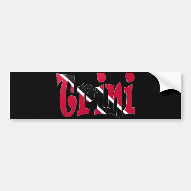 Trini Bumper Sticker (Front)