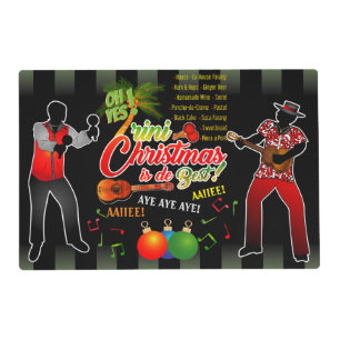Trini Chistmas Is The Best Parranderos Placemat
