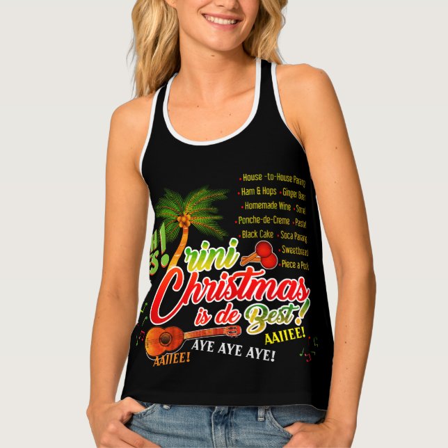 Trini Christmas is de Best Tank Top (Front)