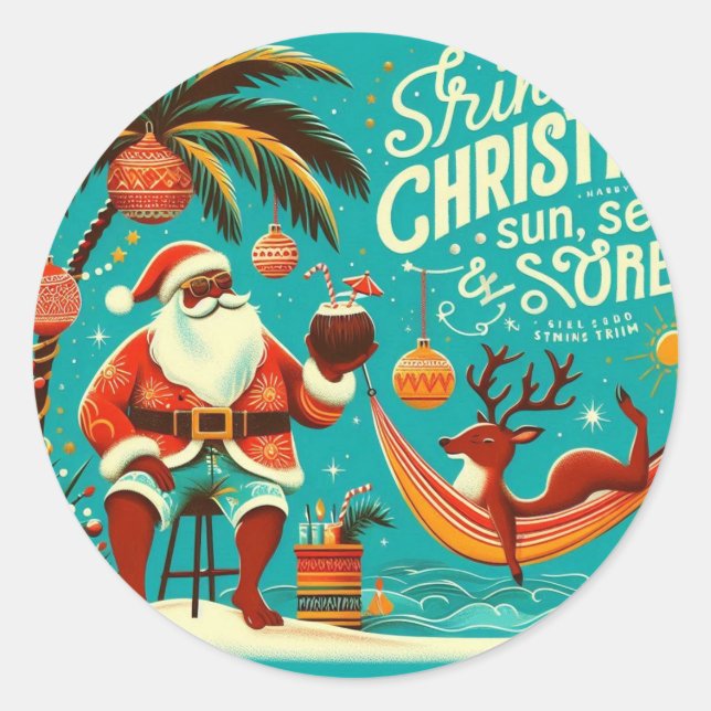 Trini Christmas Stickers (Front)