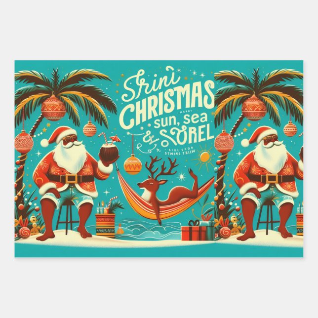 Trini Christmas Wrapping Paper Bundle  (Front)