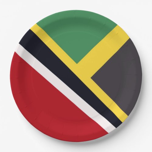 Trini Jamaican Flag  Trinidad Jamaica Flag Paper Plates