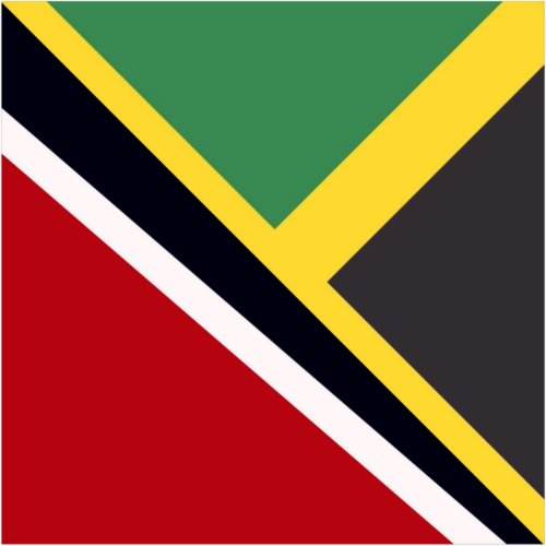Trini Jamaican Flag  Trinidad Jamaica Flag Sticker