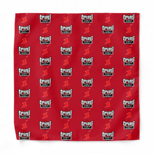 Trini to de Bone with the Twin Island Map on RED Bandana