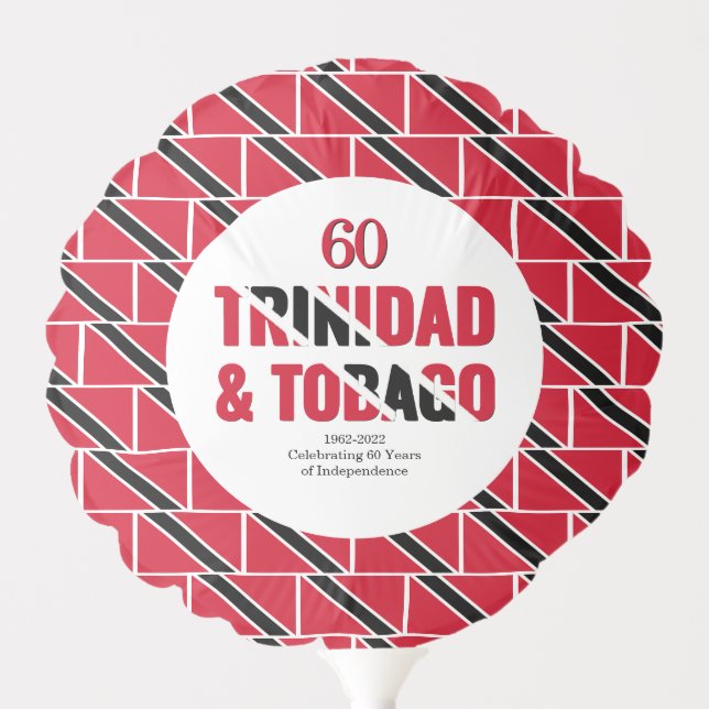 TRINIDAD 60th Anniversary Independence Balloon (Front)