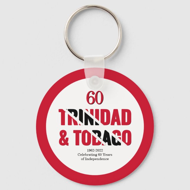 TRINIDAD 60th Anniversary Independence Keychain (Front)