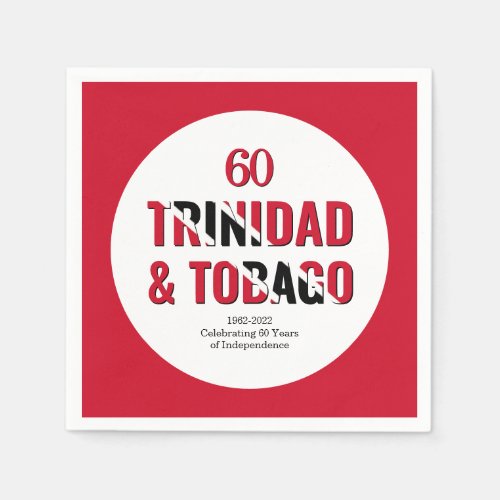 TRINIDAD 60th Anniversary Independence Napkins