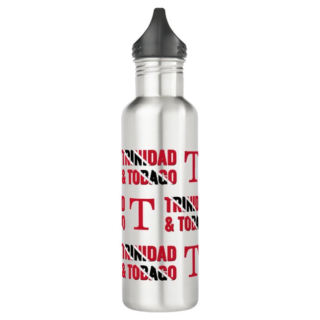 TRINIDAD 60th Anniversary Monogram Stainless Steel Water Bottle (Left)