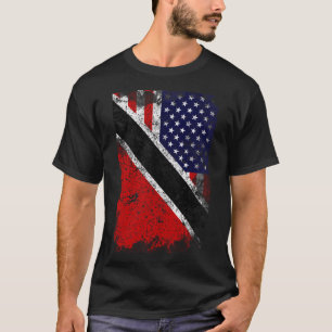 Trinidad American Flag Trinidad And Tobago T-Shirt