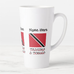 Trinidad and Tobago and Trinidadian Flag Personal Latte Mug