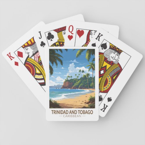 Trinidad and Tobago Caribbean Travel Art Vintage Playing Cards