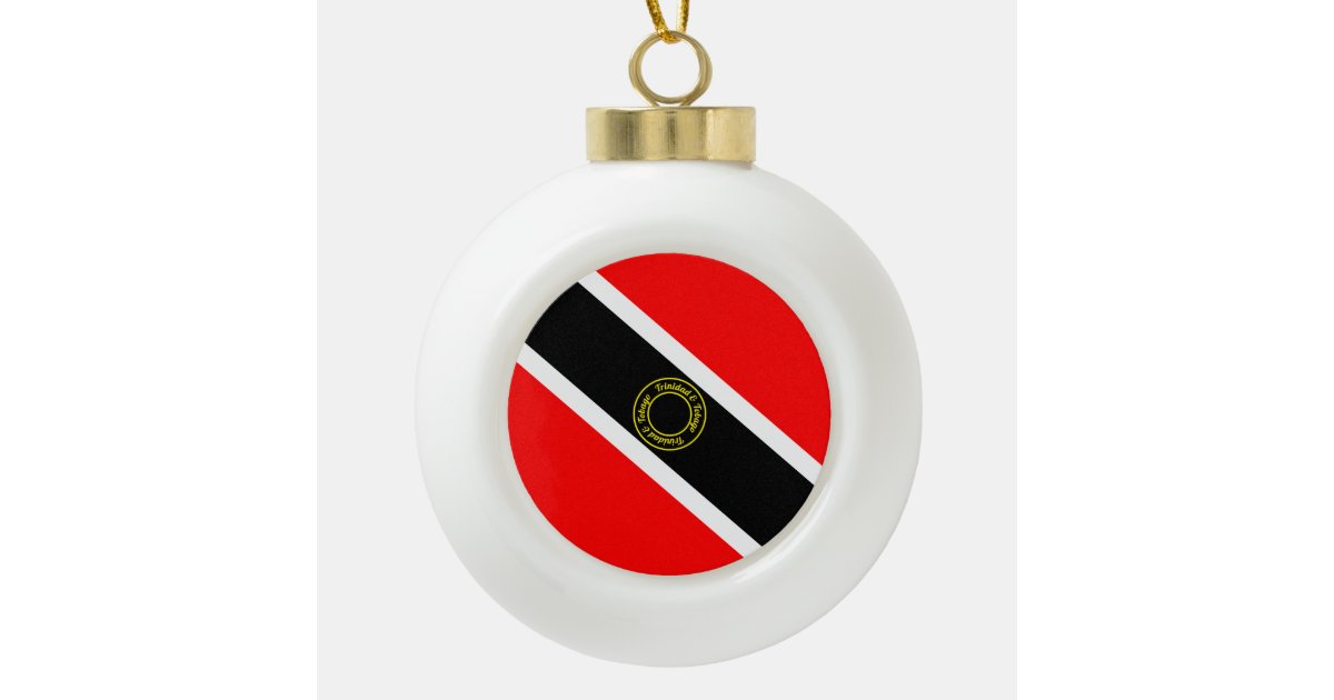 Trinidad And Tobago Ceramic Ball Christmas Ornament Zazzle