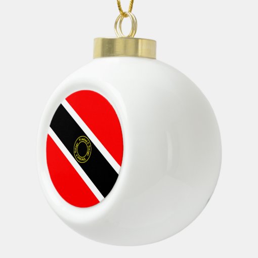 Trinidad And Tobago Ceramic Ball Christmas Ornament Zazzle