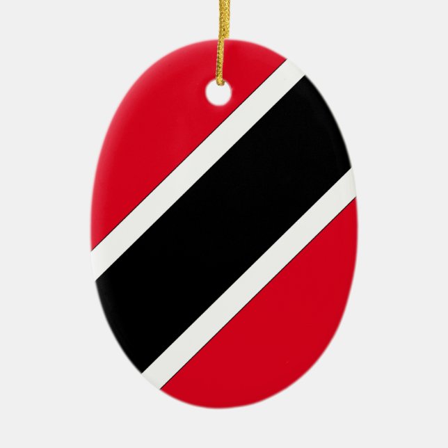 Trinidad and Tobago Ceramic Ornament (Front)