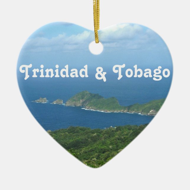 Trinidad and Tobago Ceramic Ornament (Front)