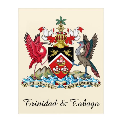 Trinidad and Tobago Coat Of Arms Acrylic Print