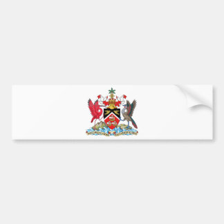 Trinidad and Tobago Coat of Arms Bumper Sticker