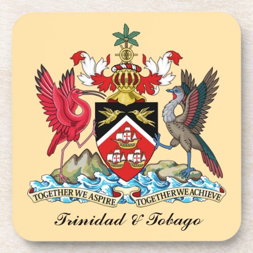 Trinidad and Tobago Coat Of Arms Coaster