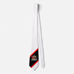 Trinidad and Tobago Coat of Arms (White) Neck Tie