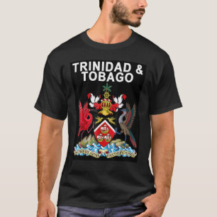 Trinidad And Tobago Crest Trinidad And Tobago Fla T-Shirt