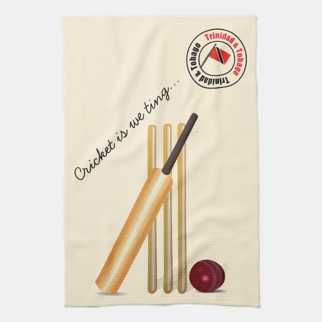 Trinidad And Tobago Cricket Towel (Vertical)