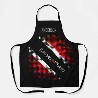 Trinidad and Tobago Dot Flag with Name Apron