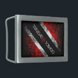 Trinidad and Tobago Dot Pattern Flag Belt Buckle<br><div class="desc">You don't have to wait for Independence or Republic Day to bring out all your patriotism, bring it everyday.</div>